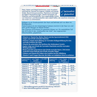 Doppelherz aktiv Haut+Haare+Nägel Tabletten Rückseite