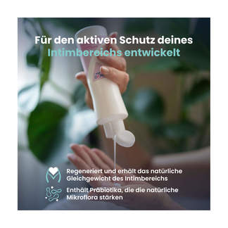 Grafik Lactacyd plus Präbiotisch Intimwaschlotion Produktmerkmale