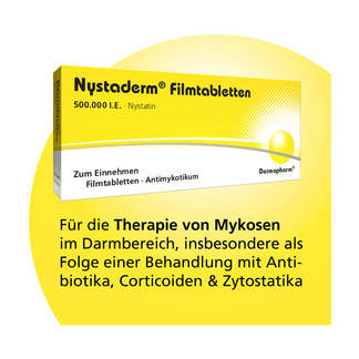 Grafik Nystaderm Filmtabletten Anwendungsgebiete