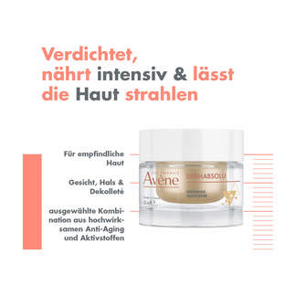 Grafik Avene DermAbsolu Festigende Tagescreme Produktmerkmale