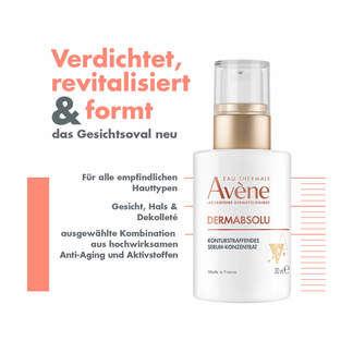 Grafik Avene DermAbsolu Konturstraffende Serum-Konzentrat Produktmerkmale