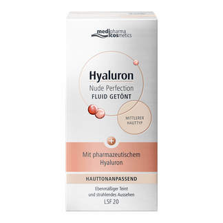 Hyaluron Nude Perfection getöntes Fluid LSF 20 medi. Verpackung