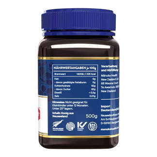 Manuka Health MGO 100+ Manuka Honig weitere Seitenansicht