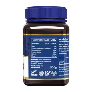 Manuka Health MGO 250+ Manuka Honig weitere Seitenansicht