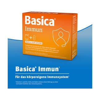 Grafik Basica Immun Trinkgranulat+Kapsel für 7 Tage Für das körpereigene Immunsystem