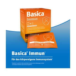 Grafik Basica Immun Trinkgranulat+Kapsel für 30 Tage Für das körpereigene Immunsystem