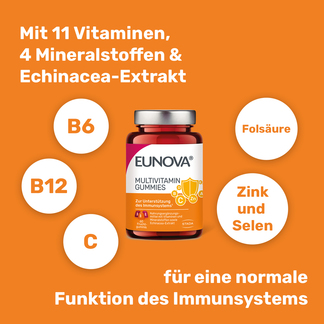 Grafik Eunova Multivitamin Gummies Mit 11 Vitaminen, 4 Mineralstoffen und Echinacea-Extrakt