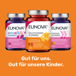 Grafik Eunova Gummies Produktsortiment