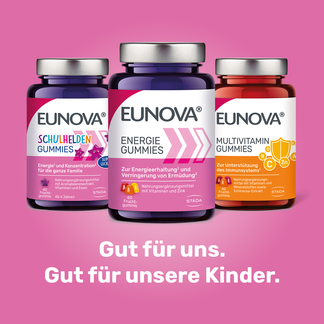 Grafik Eunova Gummies Produktsortiment