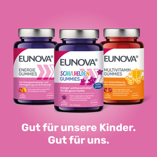 Grafik Eunova Gummies Produktsortiment