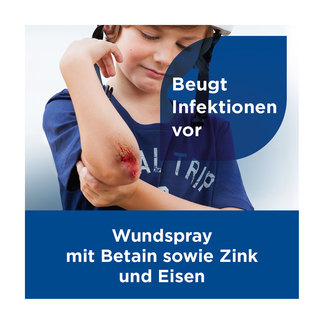 Grafik MediGel Wundreinigungsspray Mit Betain sowie Zink und Eisen