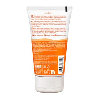 Weleda Kids 2in1 Shower & Shampoo Fruchtige Orange Rückseite