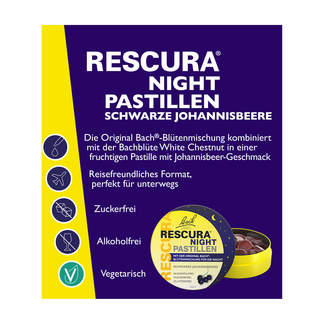 Grafik Bachblüten Original Rescura Night Pastillen Johannisbeere Produktvorteile