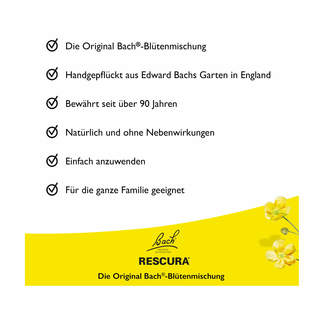 Grafik Bachblüten Original Rescura Produktvorteile