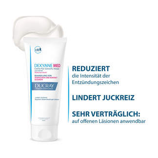 Grafik Ducray Dexyane MED Creme bei Ekzemen Produktmerkmale