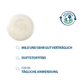 Grafik Ducray Elution Anti-Schuppen Begleitpflege-Shampoo Produktvorteile