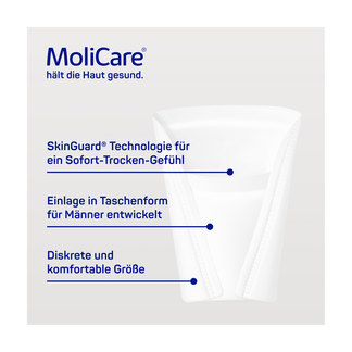 Grafik MoliCare Premium Men Pad 2 Tropfen Produktvorteile