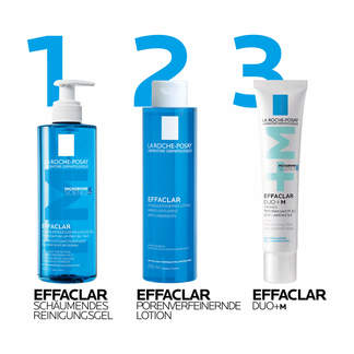 Grafik La Roche Posay Effaclar Pflegeroutine