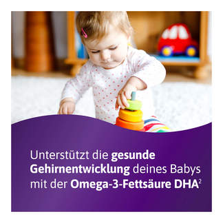 Grafik Femibion 3 Stillzeit Unterstützt die gesunde Gehirnentwicklung des Babys mit der Omega-3-Fettsäure DHA*