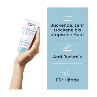 Grafik Eucerin AtopiControl Hand Intensiv-Creme Für juckende, sehr trockene bis atopische Haut an den Händen