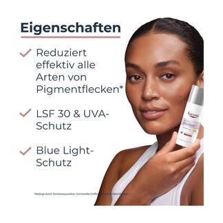 Grafik Eucerin Anti-Pigment Tagescreme LSF 30 Produkteigenschaften