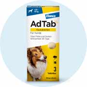 AdTab Kautabletten für Hunde über 22 bis 45 kg