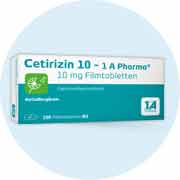 Cetirizin 10 - 1 A Pharma bei allergischem Schnupfen