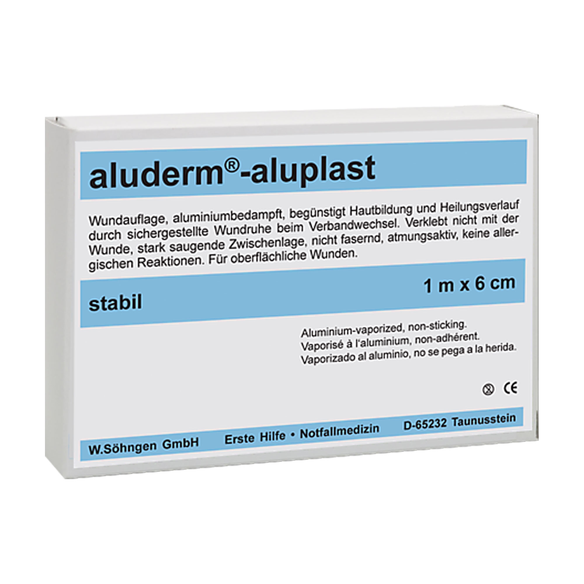 Aluderm Aluplast Wundverbandpflaster 1 M X 6 Cm - None