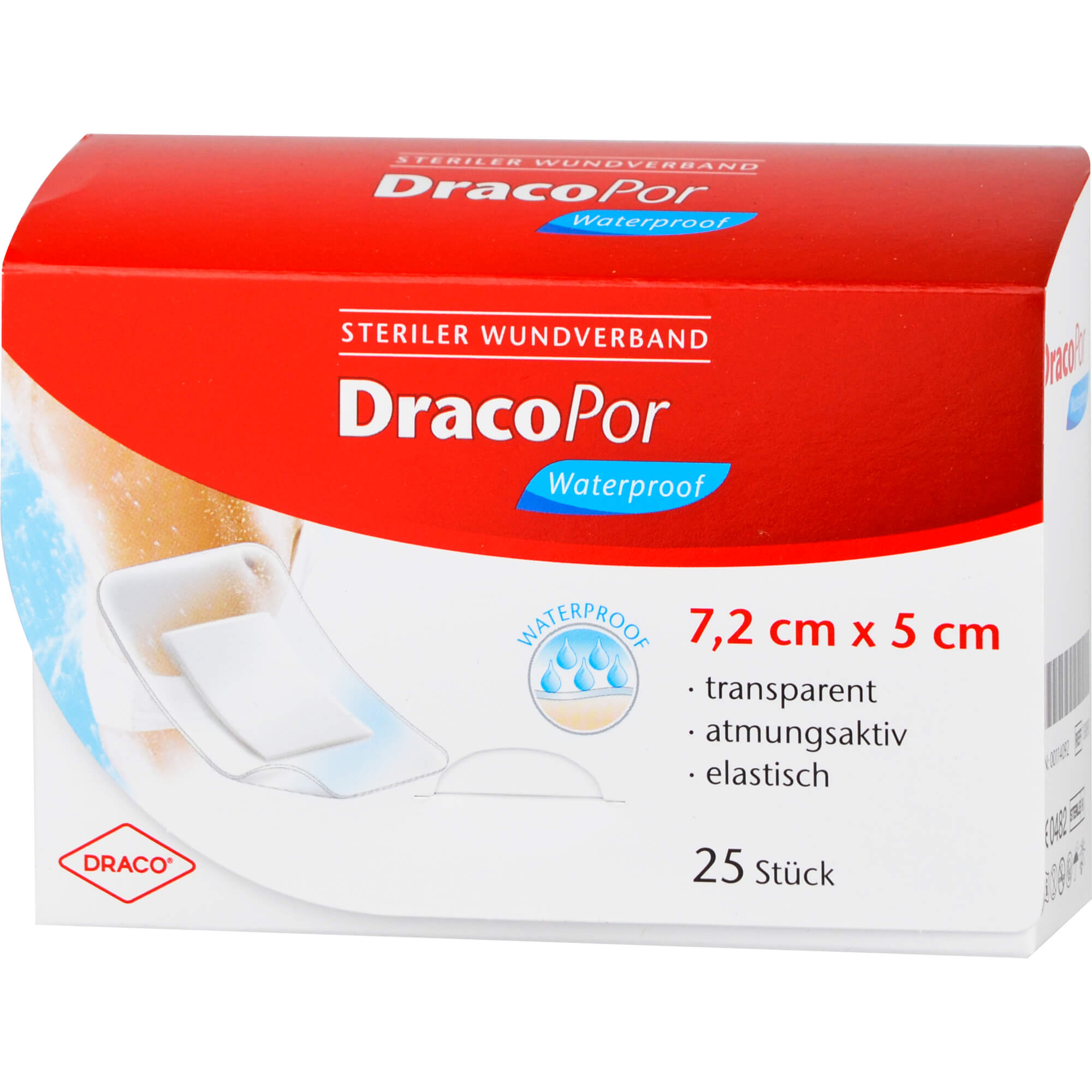 Dracopor Waterproof Wundverband 5X7,2 Cm Steril - None