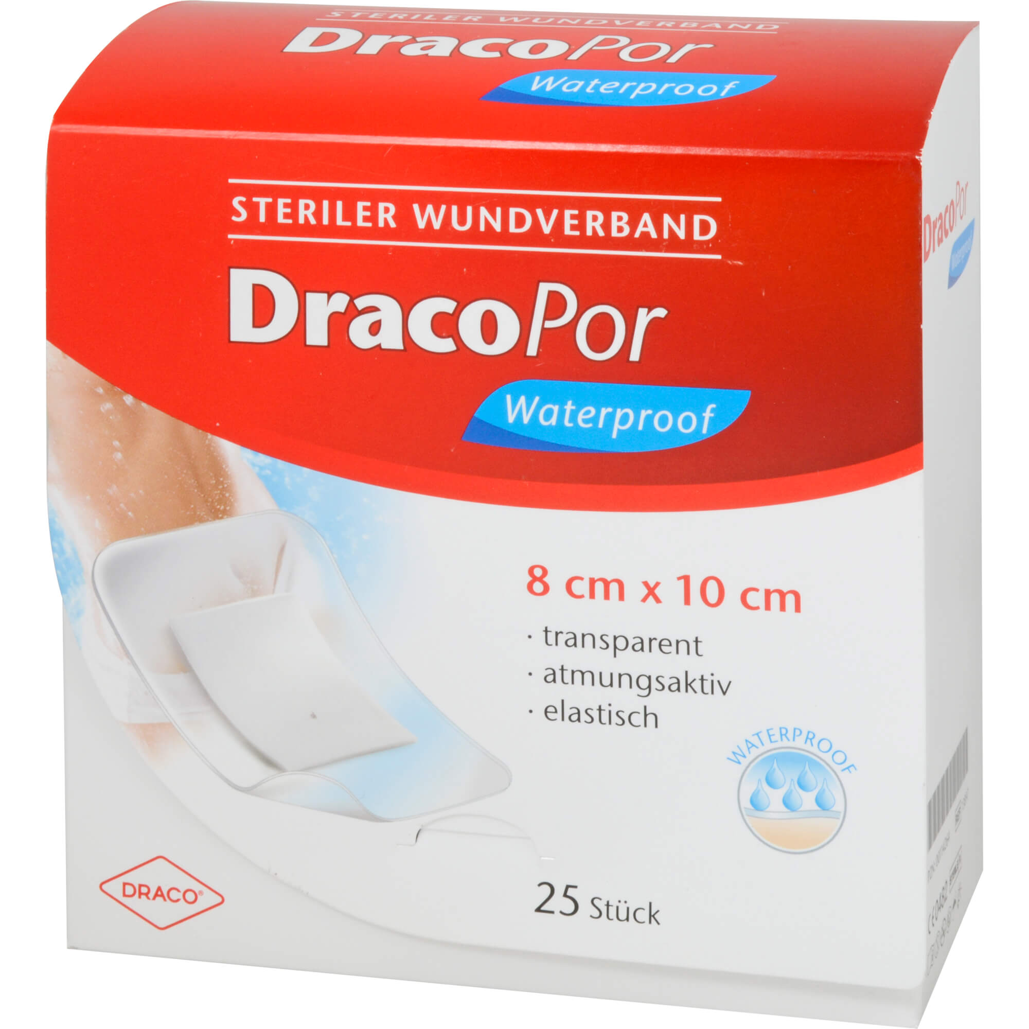 Dracopor Waterproof Wundverband 8X10 Cm Steril - None