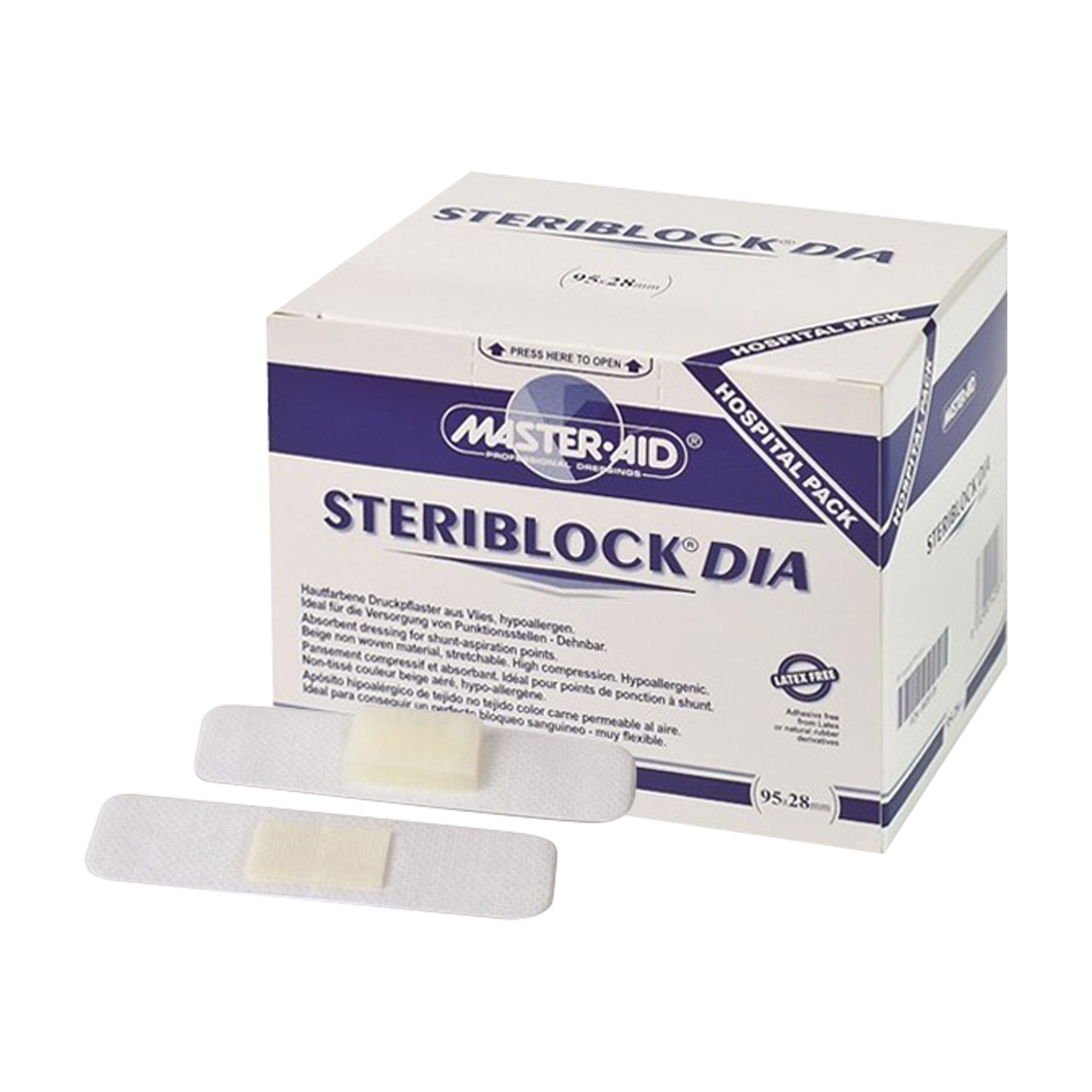 Steriblock Dia Kompressionspflaster Weiß - None