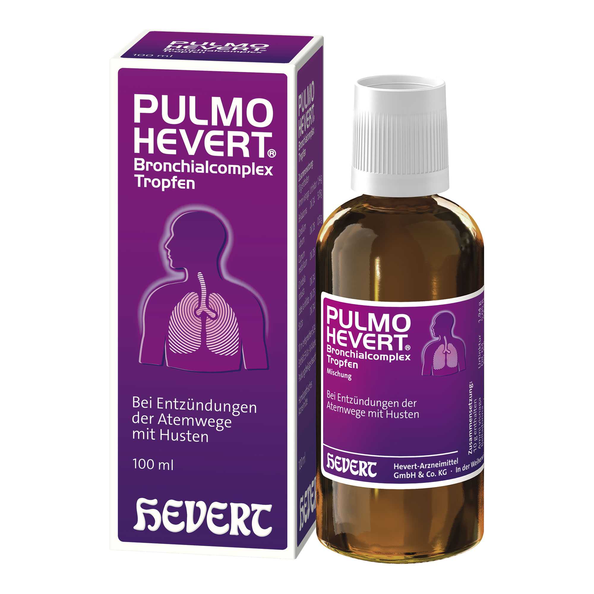 Pulmo Hevert Bronchialcomplex Tropfen 100 ml