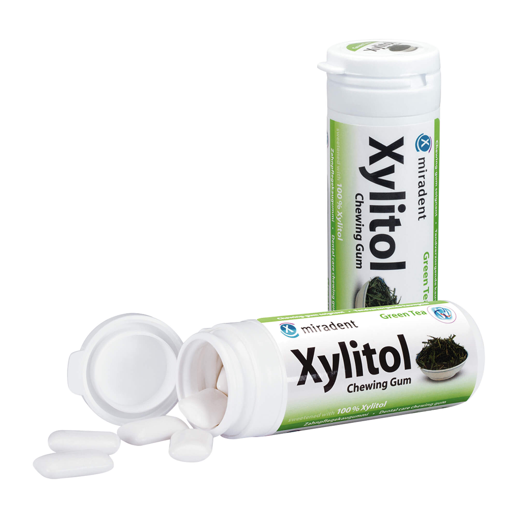 Miradent Xylitol Gum Green Tea - None