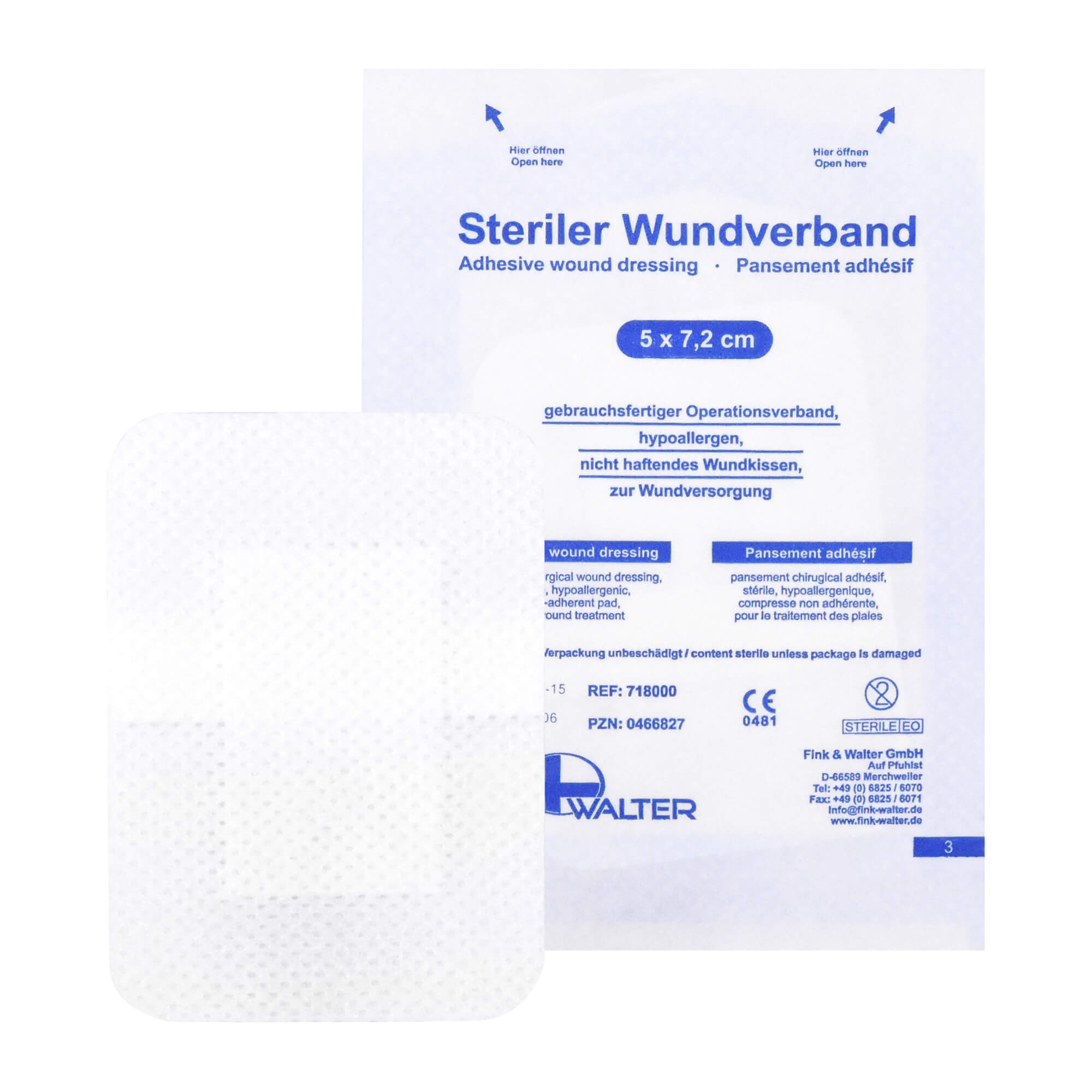 Fiwa Med Steriler Wundverband 5X7,2 Cm - None