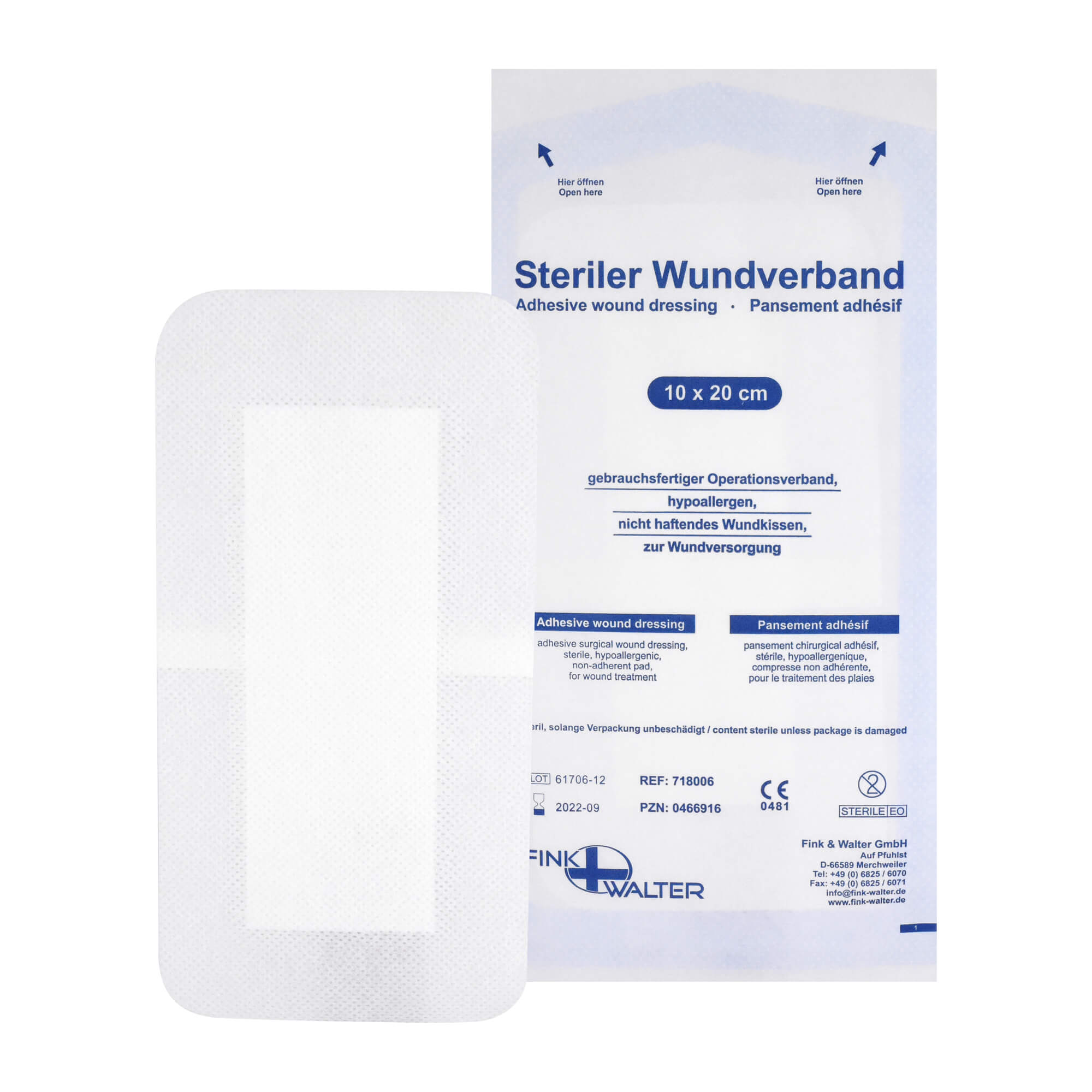 Wundverband steril 10x20cm