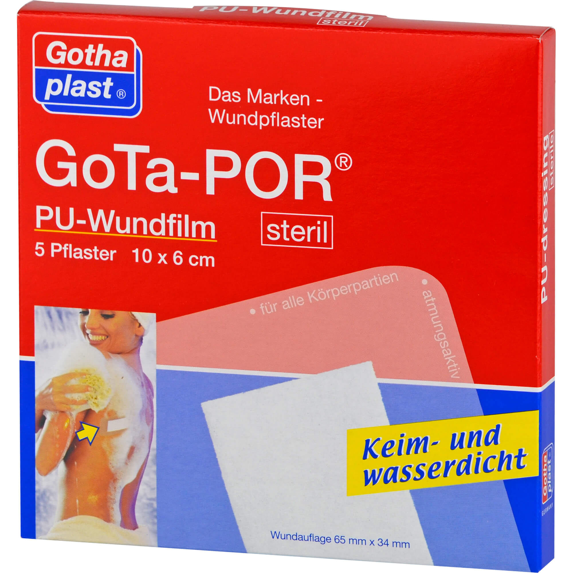 Gota-Por Pu Wundfilm 10X6 Cm Steril Pflaster - None