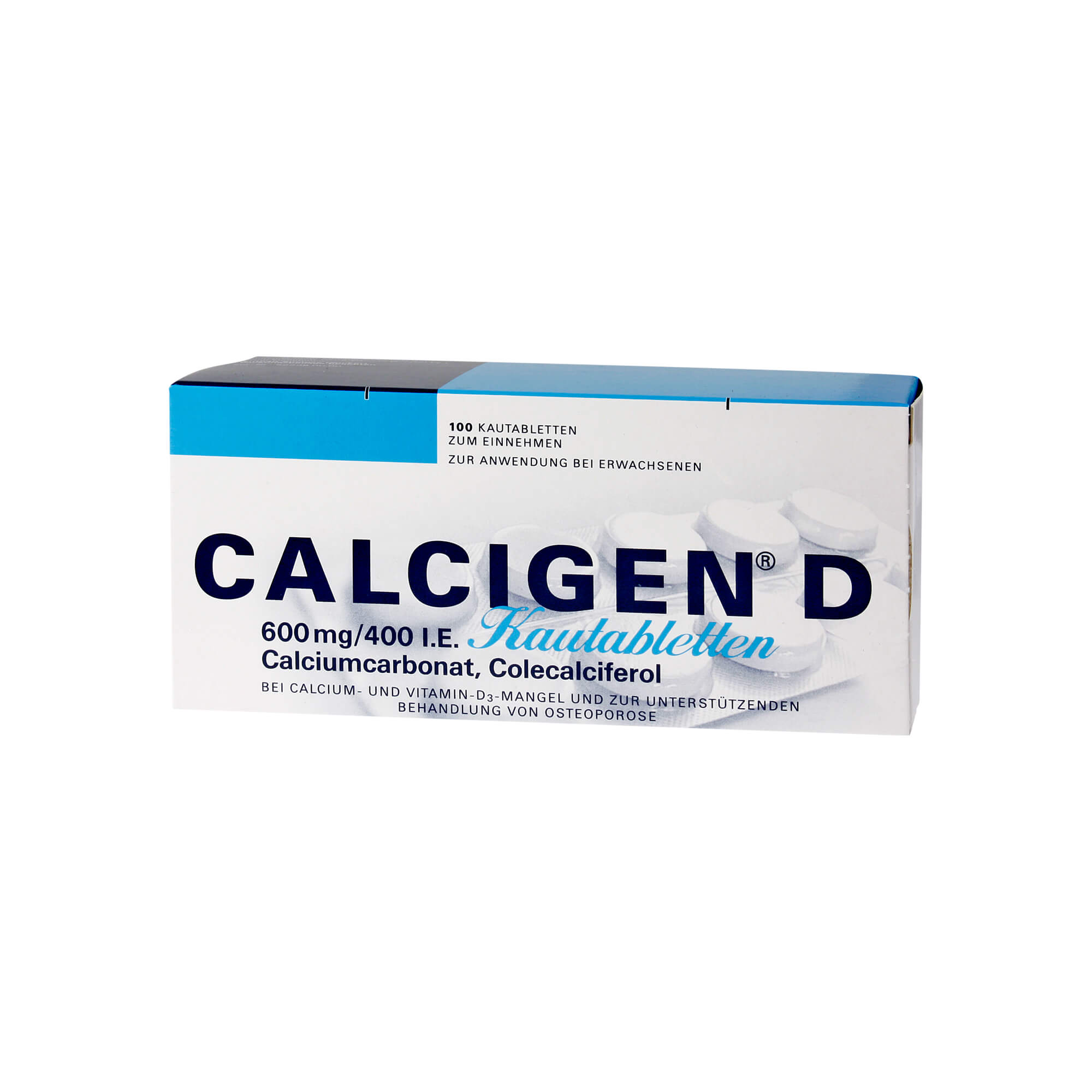 Calcigen D 600 Mg/400 I.E. Kautabletten - None