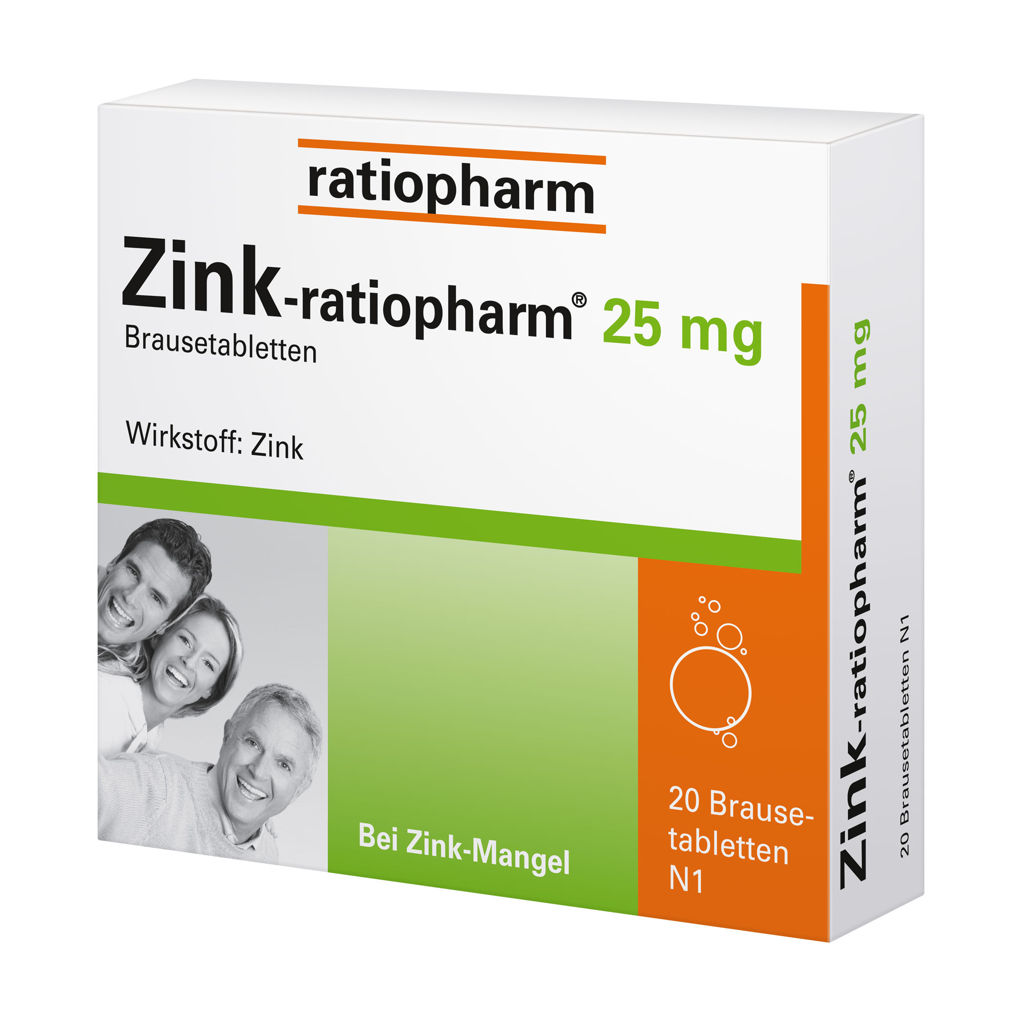 Zink-Ratiopharm 25 Mg Brausetabletten - None