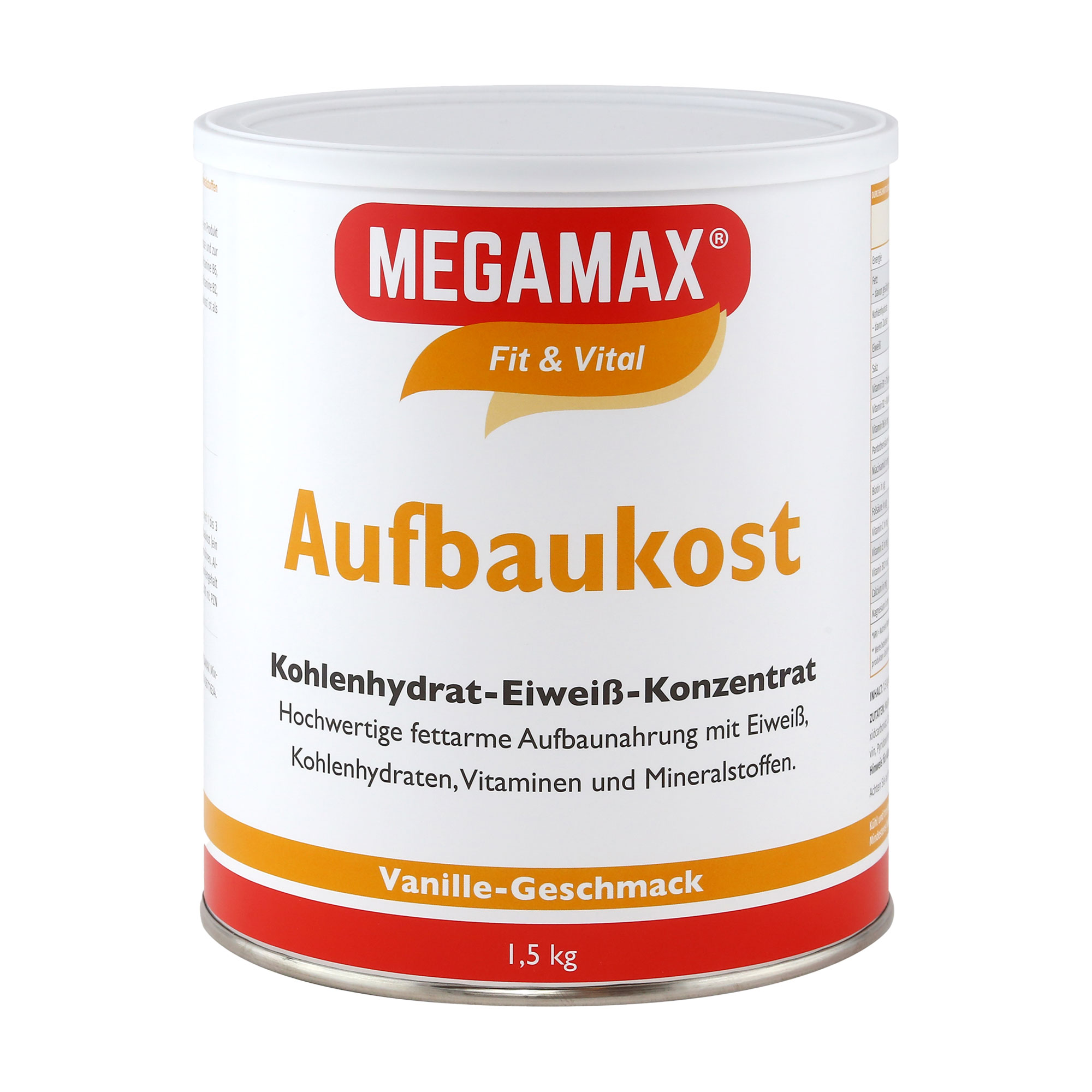 Megamax Aufbaukost Vanille Pulver