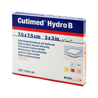 Cutimed Hydro B Hydrokolloidverband 7,5X7,5 Cm Mit Haftrand - None