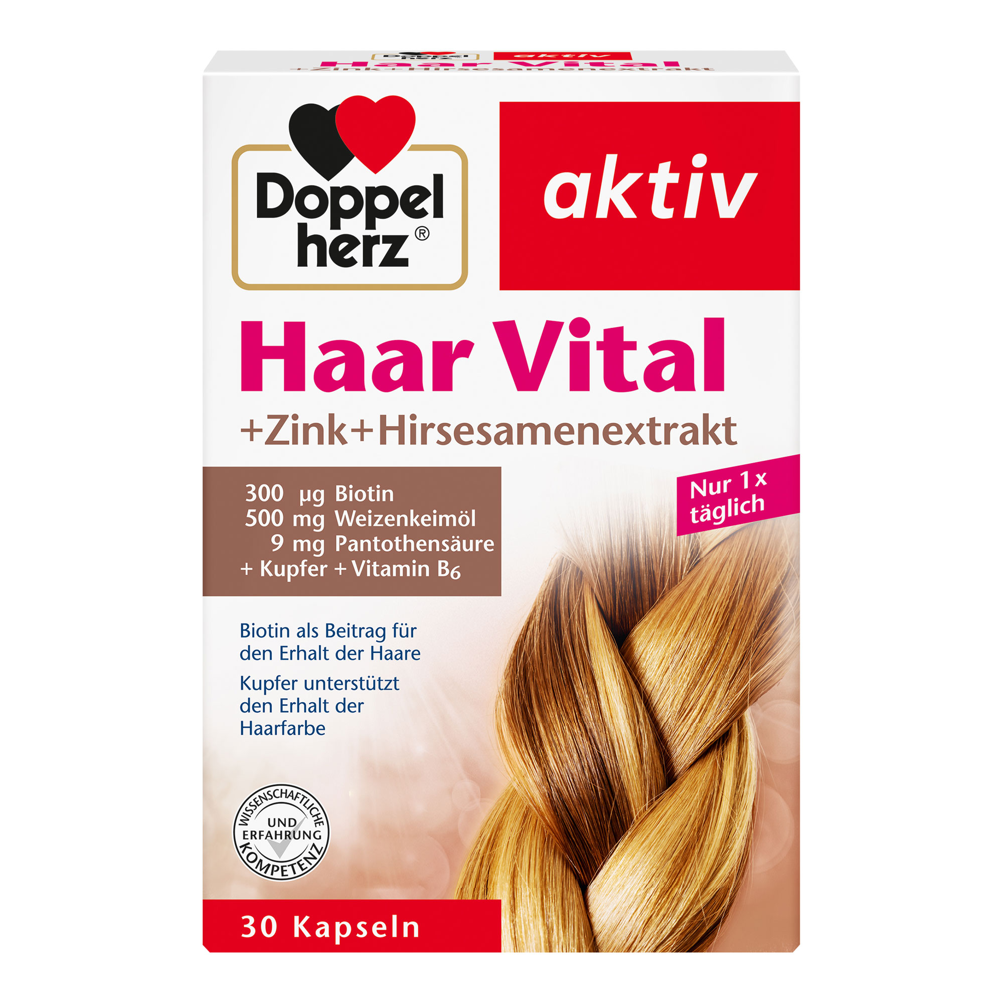 Doppelherz Haar Vital+Zink+Hirseextrakt Kapseln