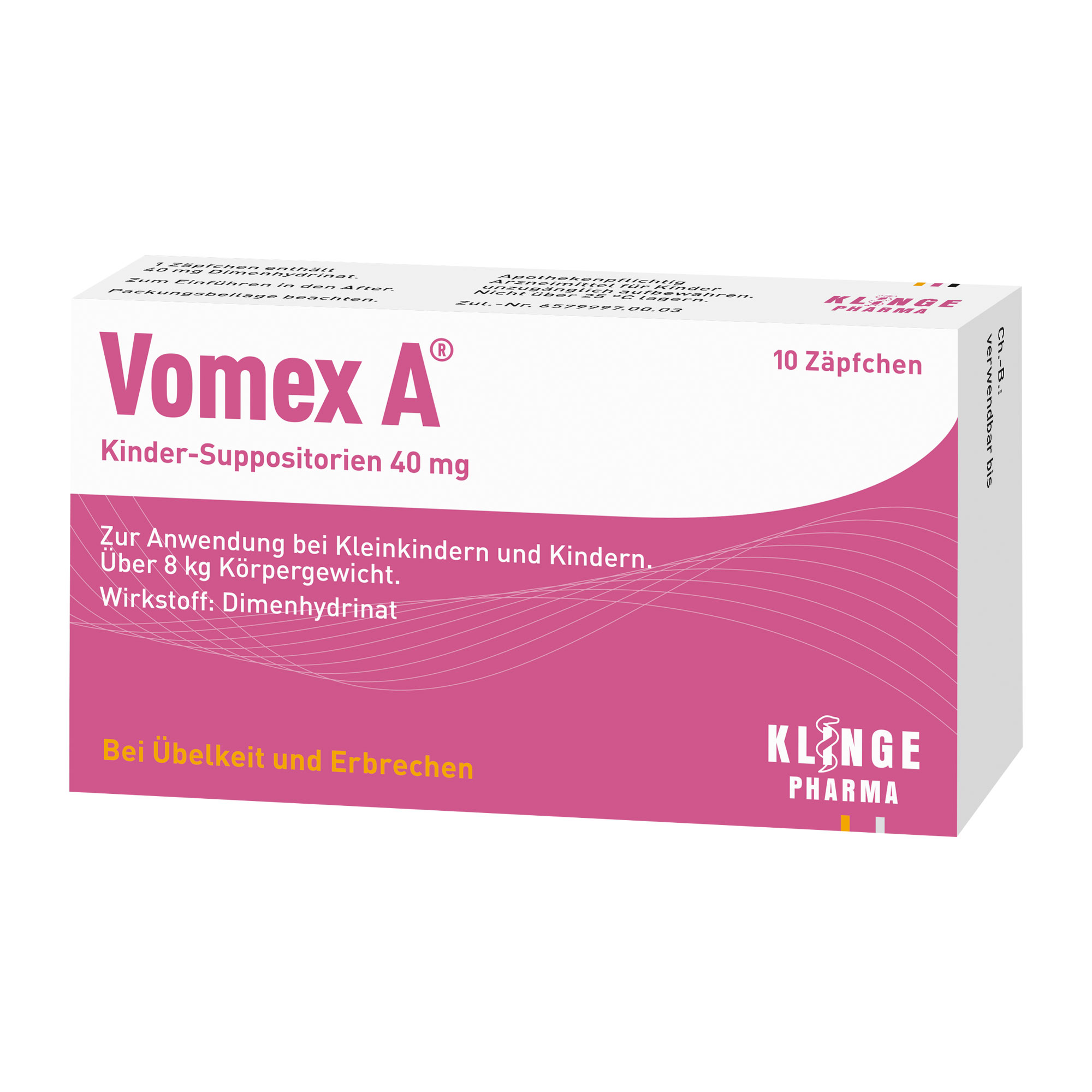 Vomex A Kinder-Suppositorien 40 Mg - None