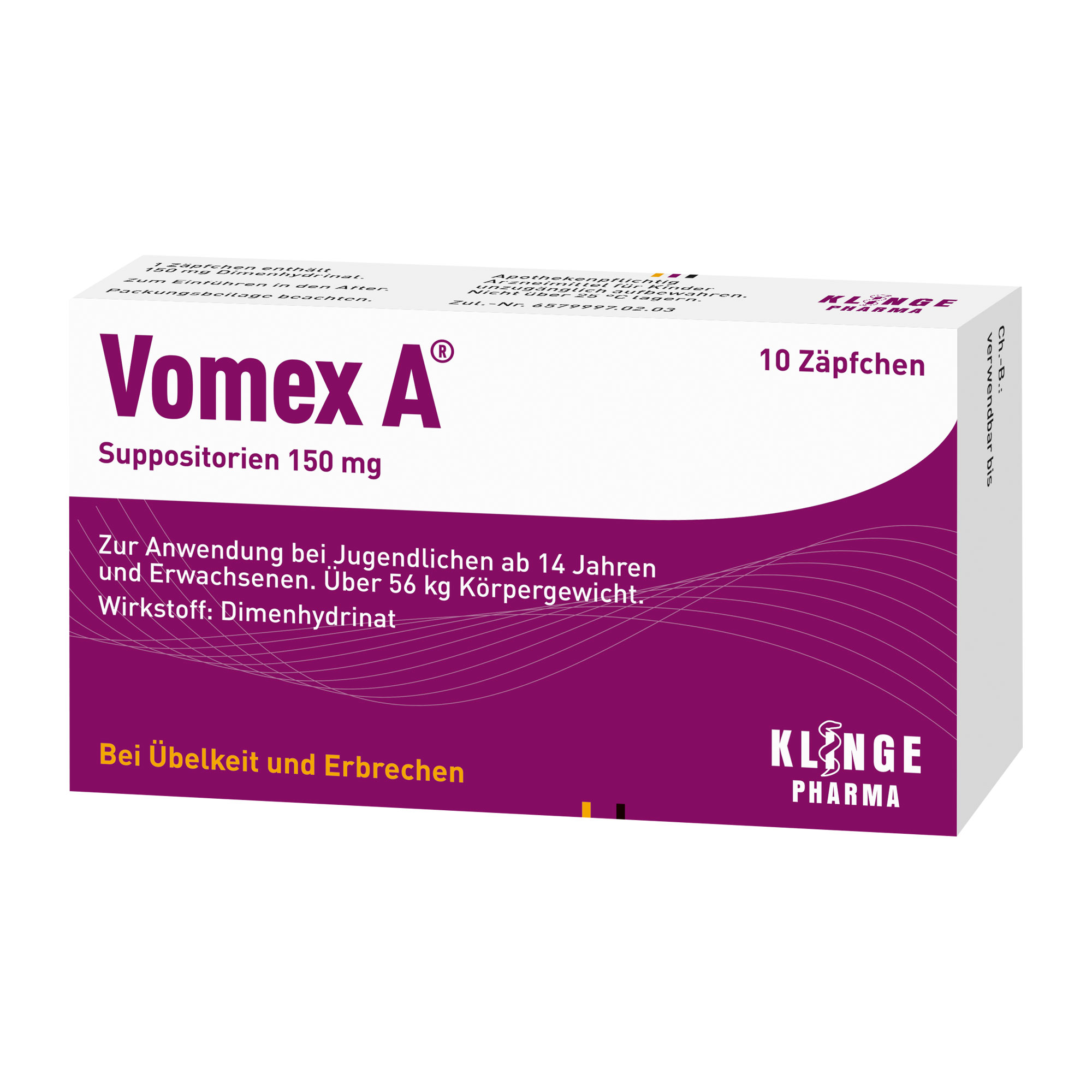 Vomex A 150 Mg Suppositorien - None