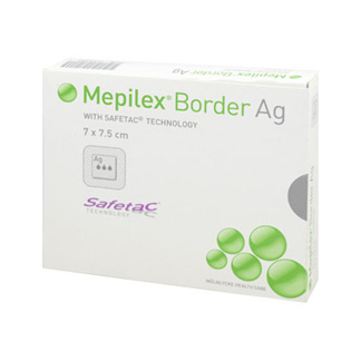 Mepilex Border Ag Verband 7x7,5cm