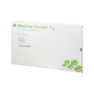 Mepilex Border Ag Schaumverband 15X17,5 Cm - None