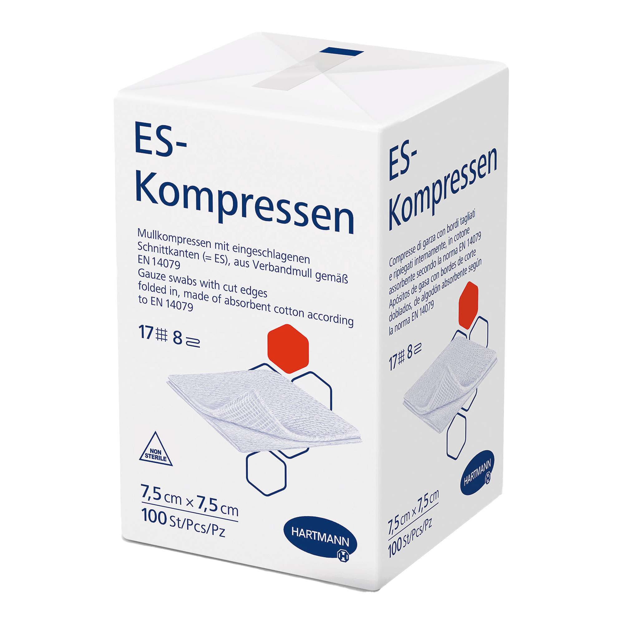 ES-Kompressen unsteril 7,5x7,5 cm 8fach