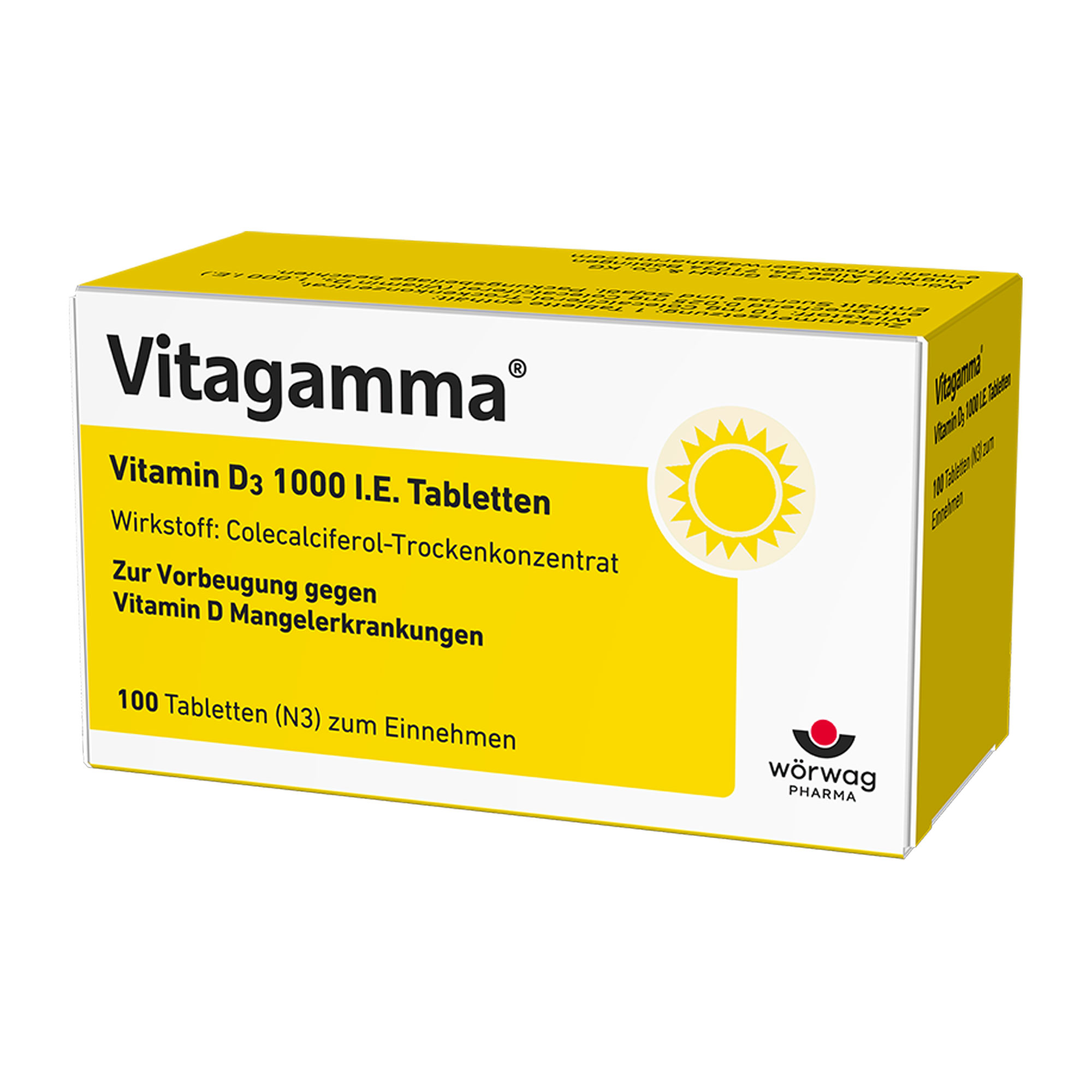 Vitagamma D3 1.000 I.E. Vitamin D3 Tabletten