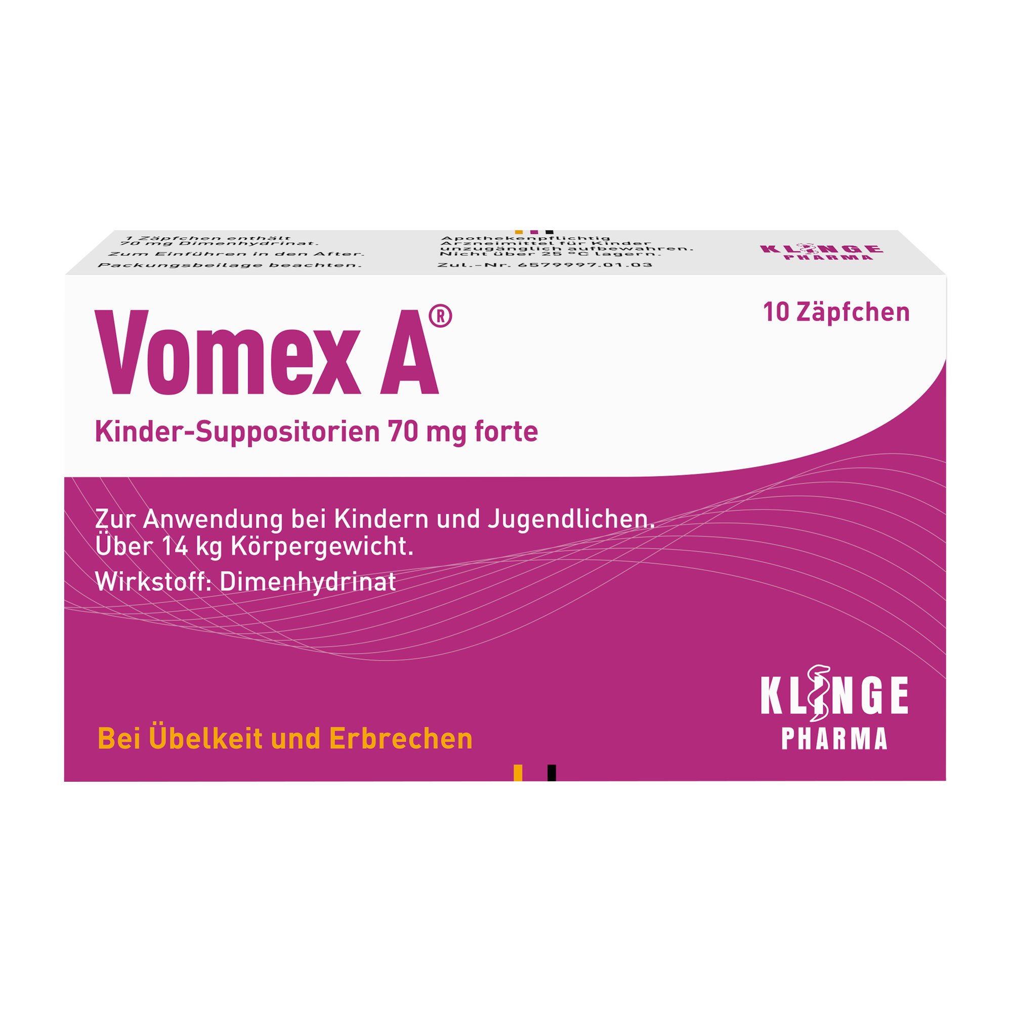 Vomex A Kinder-Suppositorien 70 Mg Forte - None