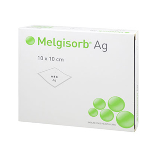 Melgisorb Ag Verband 10X10 Cm - None