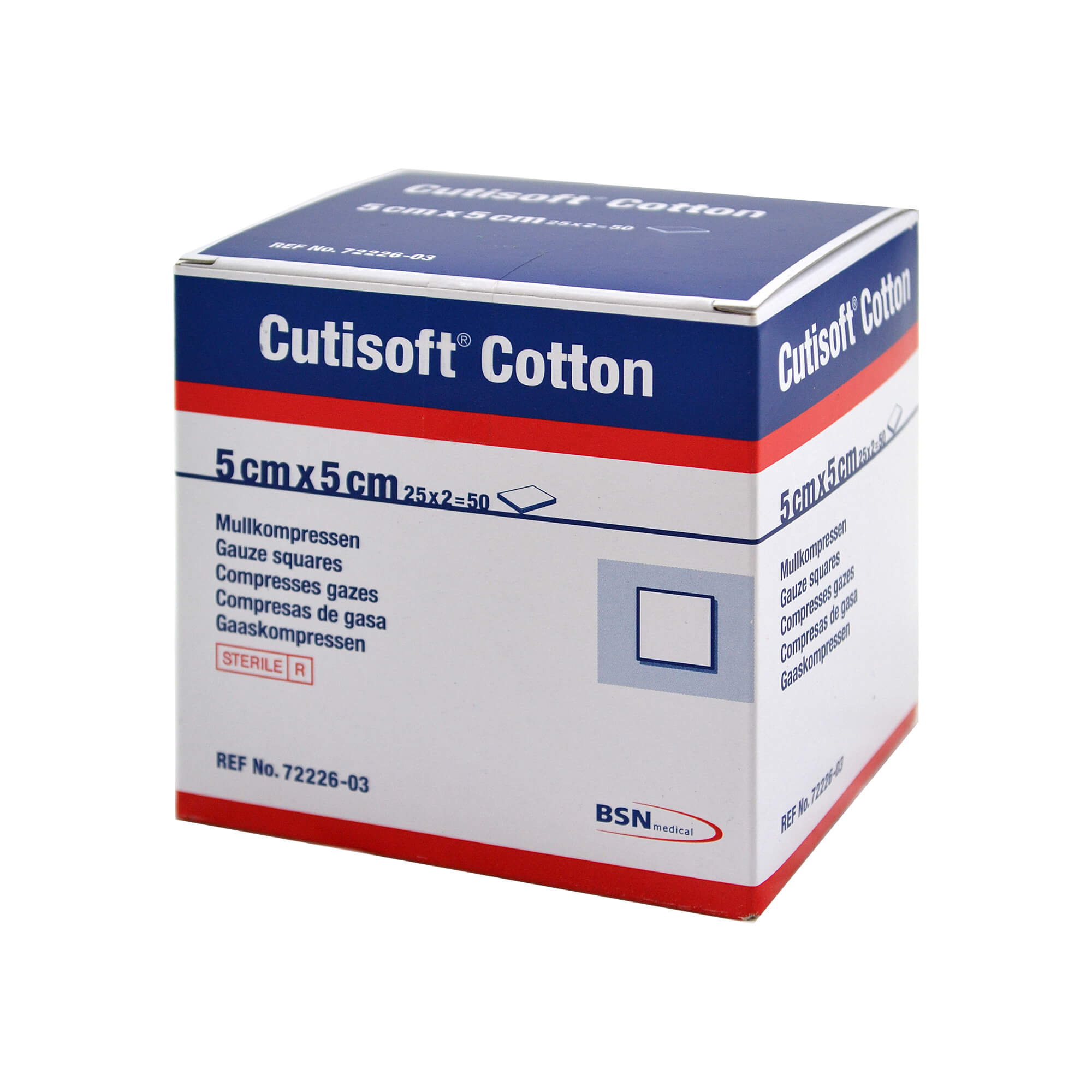 Cutisoft Cotton Kompressen 5X5 Cm Steril - None